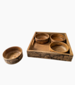 BARK BOWLS WITH TRAY