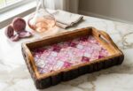 RESIN PINK BARK TRAY - Image 8