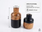 DUAL TONE VASE BLK - Image 6