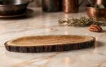 Handcrafted Oval Mango Wood Bark Platter - Image 5