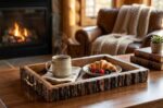Handcrafted Mango Wood Bark Serving Tray - Image 3