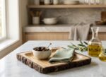 Handcrafted Square Mango Wood Bark Platter