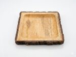 Handcrafted Square Mango Wood Bark Platter - Image 3