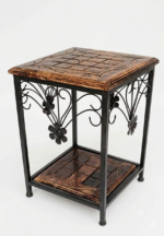 Blossom Iron & Wood End Table - Image 4