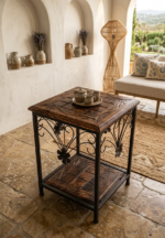 Blossom Iron & Wood End Table - Image 3