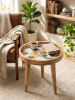 Petal & Grain Side Table