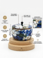Blue Porcelain Floral Serve - Image 6