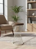 The Crown Carved Accent Stool - Image 2