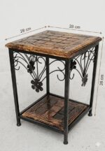 Blossom Iron & Wood End Table - Image 7