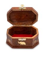 Maharaja Brass Inlay Chest - Image 5