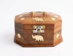 Maharaja Brass Inlay Chest - Image 4