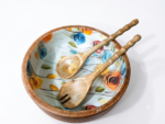 Floral Dynasty Mango Wood Salad Set - Image 6