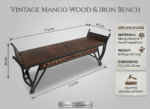 Royal Heritage Mango & Iron Daybed - Image 7