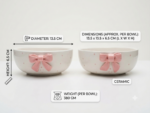Pink Ribbon Ceramic Bowls - Image 4