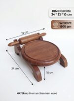 The Crown Grain Sheesham Belan Chakla Set - Image 8