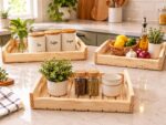 Rustic Edge Pine Tray Set - Image 2